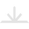 Ekena Millwork Saratoga Architectural Grade PVC Gable Bracket, 84"W x 49"H x 2"D x 6"F, 14/12 Pitch GBP084X49X0206SAR00 - alternate 5